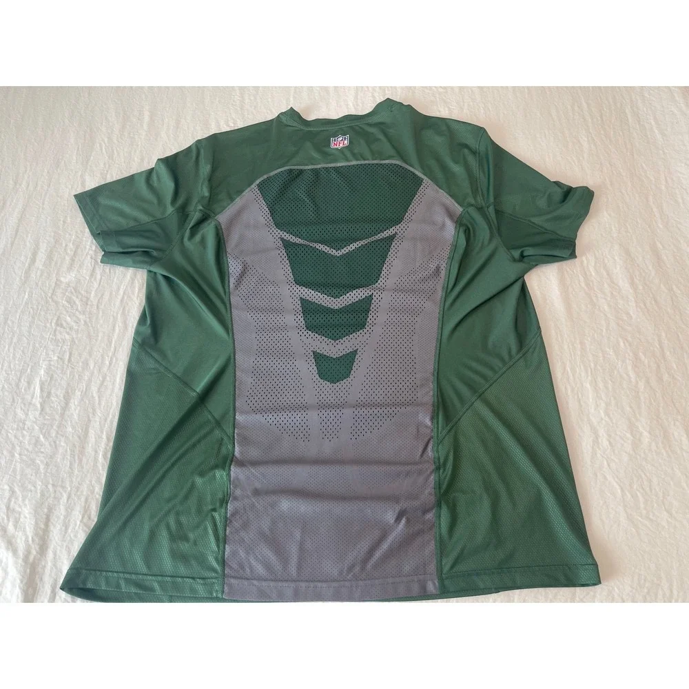 00642 Nike New York Jets NFL‎ Hypercool On Field Apparel Dri Fit SS Shirt Men's